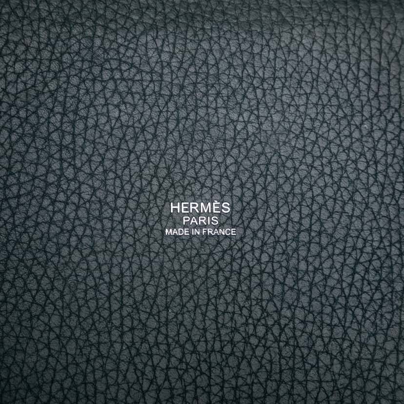 Hermès Clemence Picotin Lock 18 Blue Leather Good condition - Box View