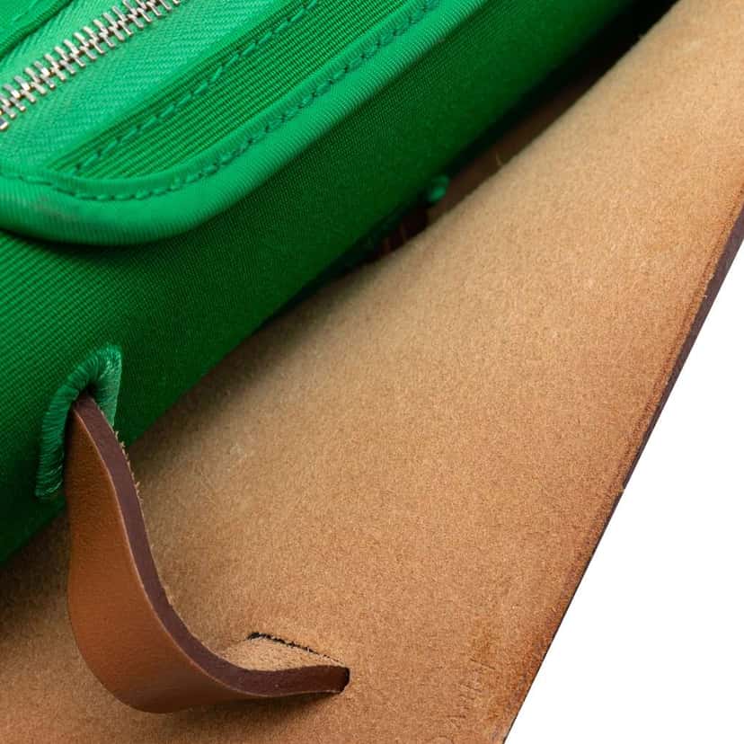 Hermès Toile Herbag Zip 31 Green Canvas Good condition - Box View