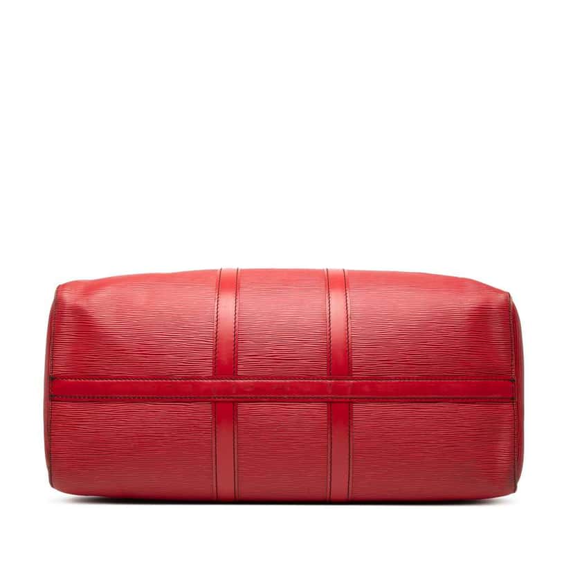 Louis Vuitton Epi Keepall 50 Red Leather Good condition - Inside View