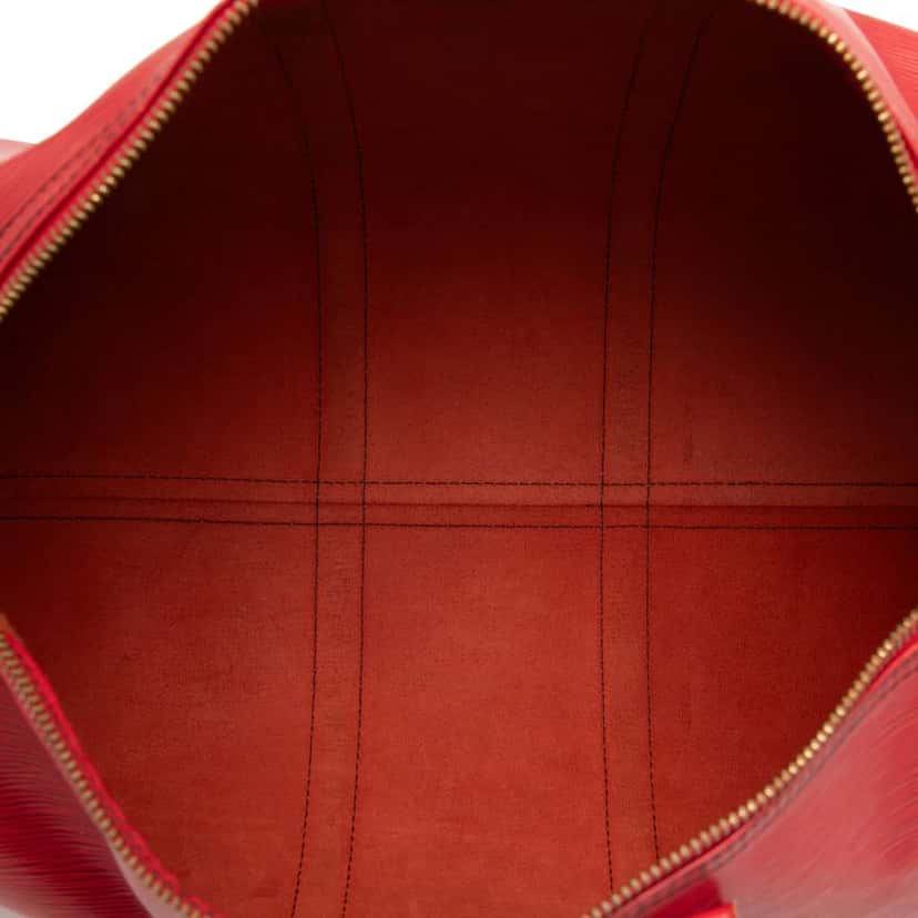 Louis Vuitton Epi Keepall 50 Red Leather Good condition - Model View