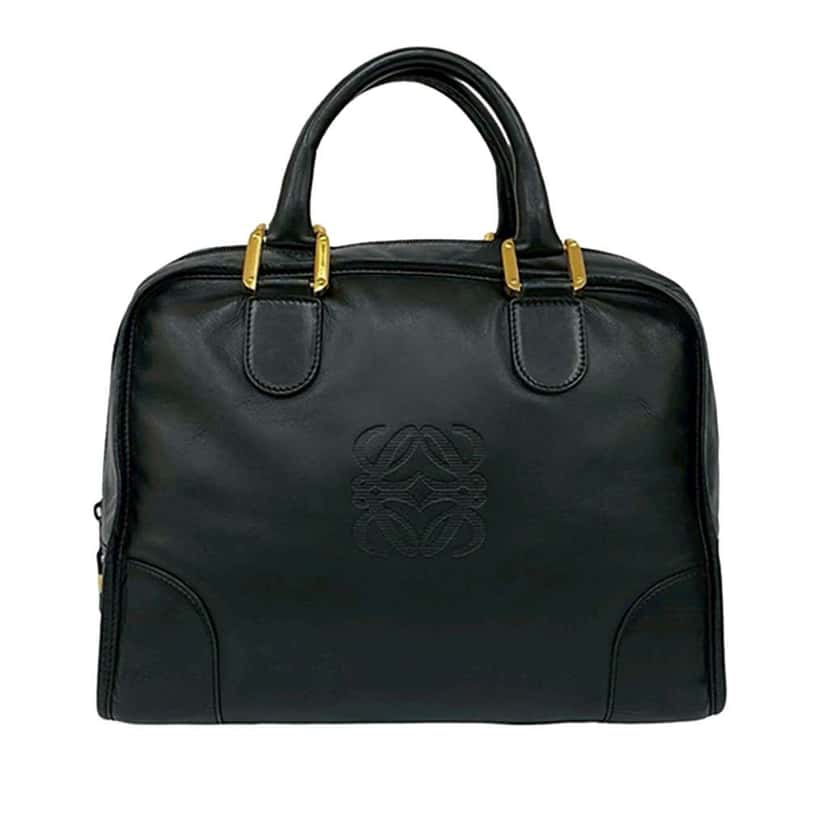 Loewe Leather Amazona 32 Black Leather Good condition - Front View