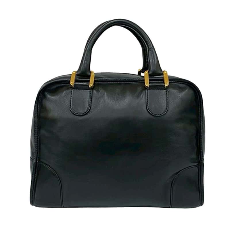 Loewe Leather Amazona 32 Black Leather Good condition - Back View