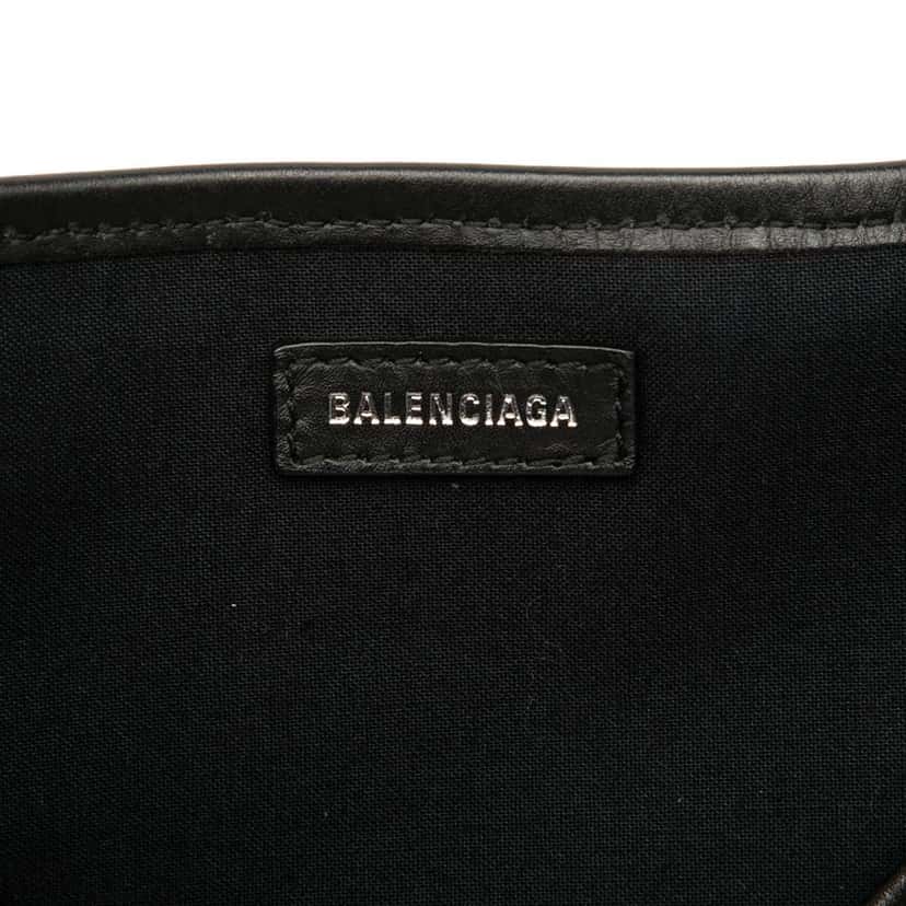 Balenciaga Canvas Navy Cabas Tote S White Canvas Good condition - Box View