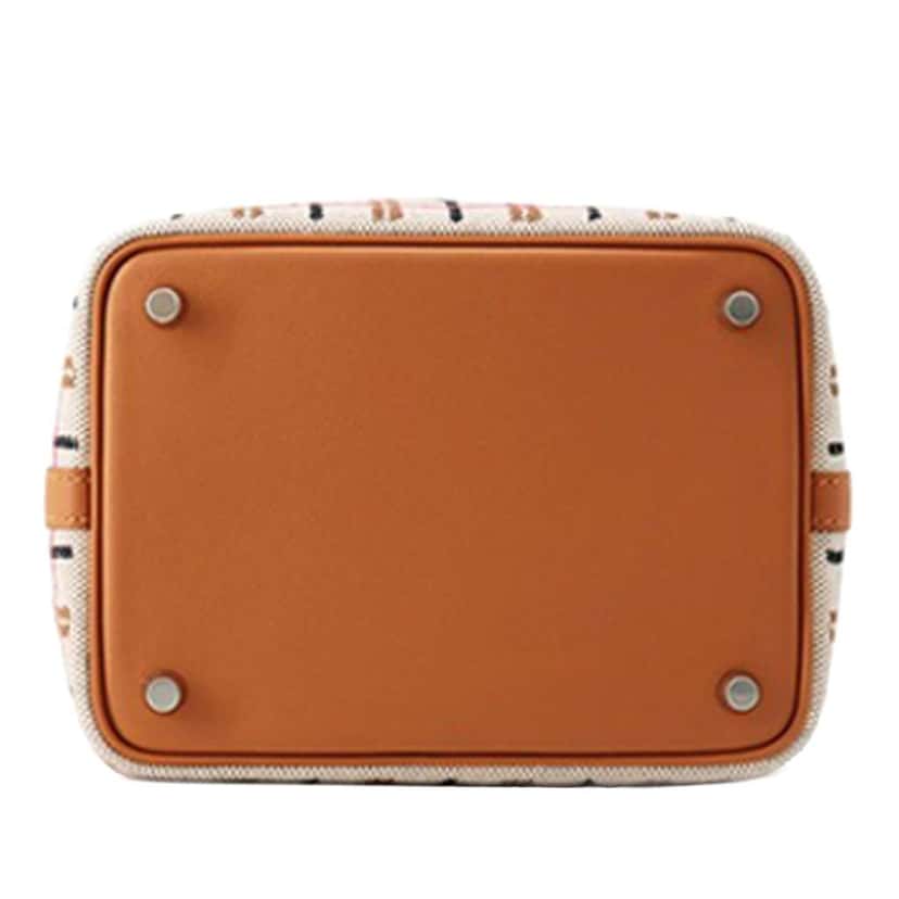 Hermès H Canvas and Swift Couverture Carre Picotin Lock 18 Brown Canvas Never worn - Inside View
