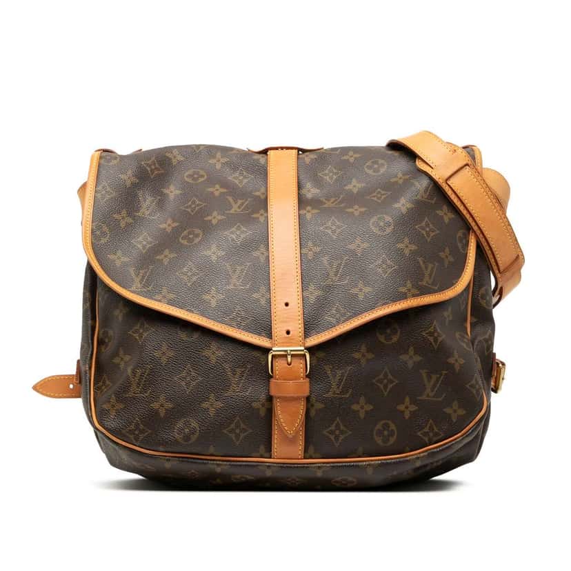 Louis Vuitton Monogram Saumur 35 Brown Good condition - Front View