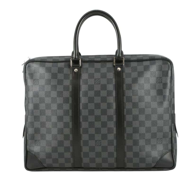 Louis Vuitton Damier Graphite Porte Documents Voyage PM Black Good condition - Front View