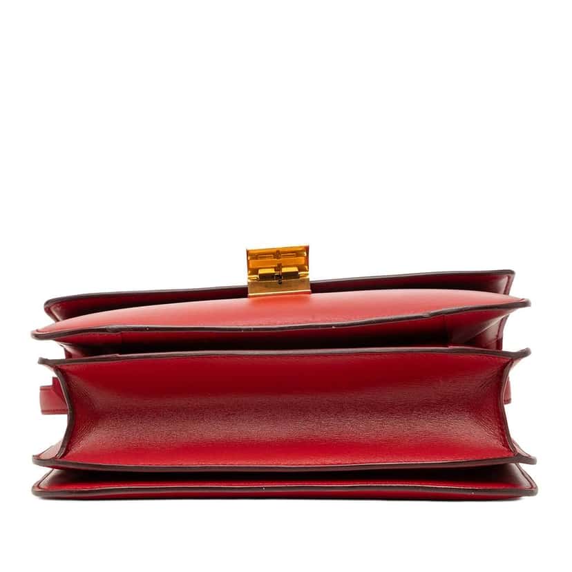 Celine Medium Calfskin Classic Box Red Leather Very good condition - Inside View