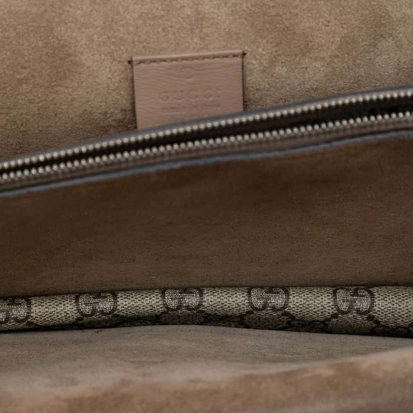Gucci Medium GG Supreme Dionysus Shoulder Bag Brown Canvas Good condition - Model View