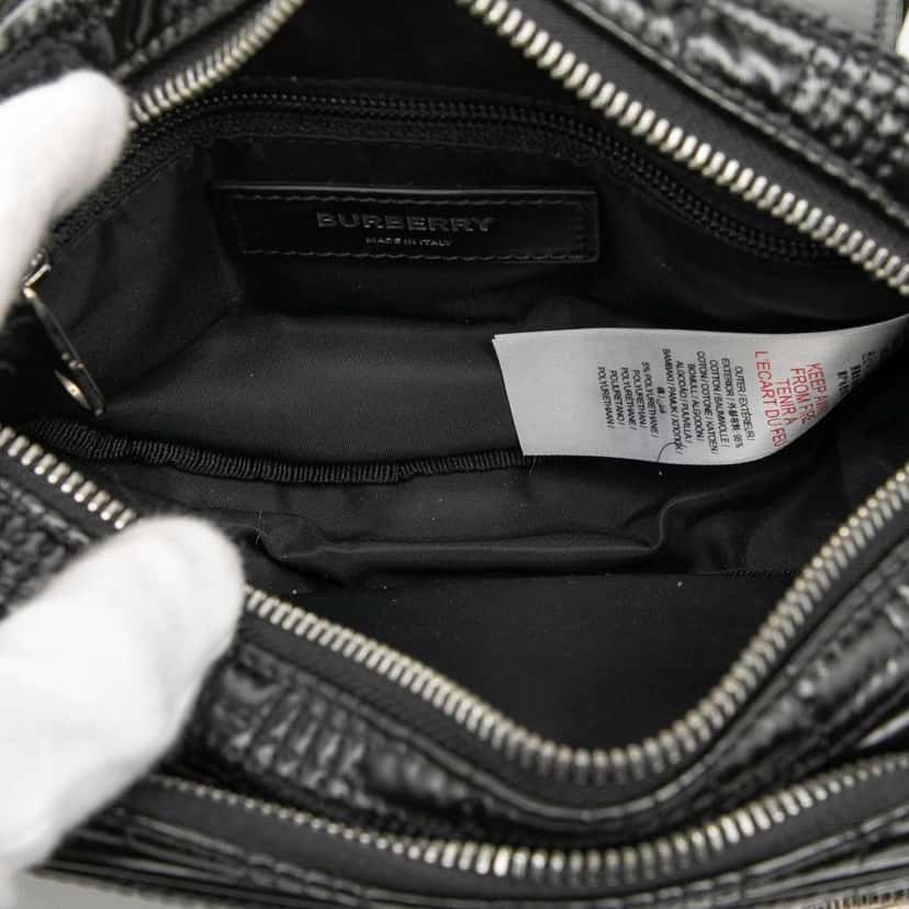 Burberry Horseferry Printed Coated Canvas Cannon Utility Belt Bag Black Canvas Very good condition - Model View