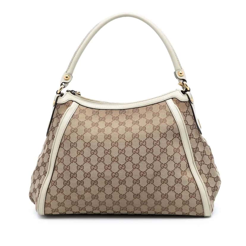Gucci GG Canvas Scarlett Shoulder Bag Brown Canvas Good condition - Front View