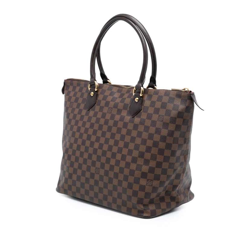 Louis Vuitton Damier Ebene Saleya GM Brown Very good condition - Back View