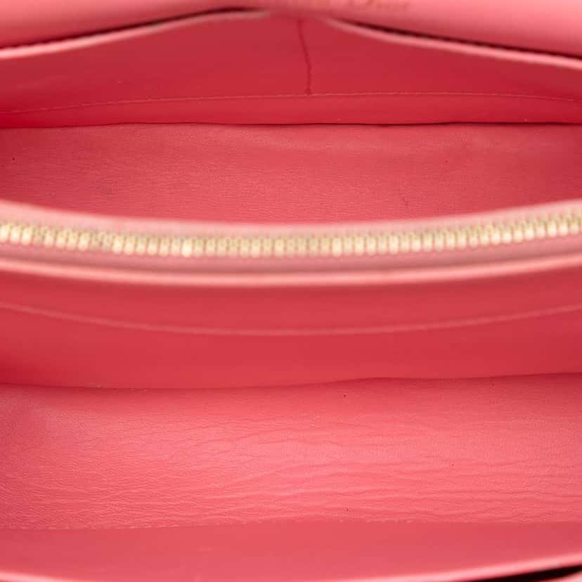 Dior Large Oblique Canvas and Velvet Diorama Flap Red Velvet Very good condition - Model View