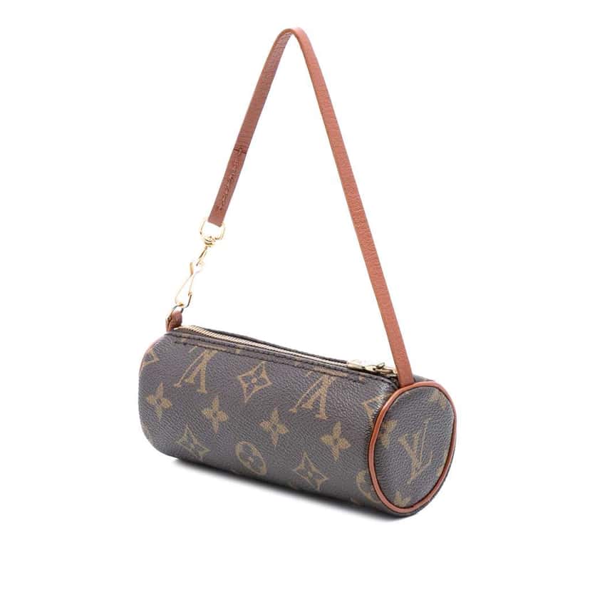 Louis Vuitton Monogram Papillon Pochette Brown Good condition - Back View