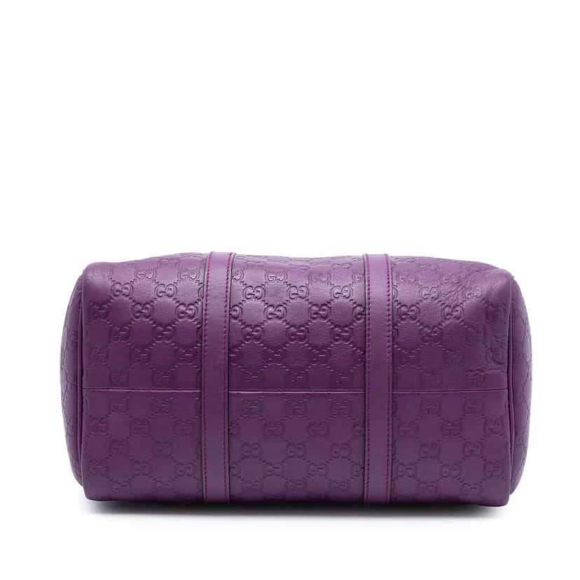 Gucci Medium Guccissima Joy Boston Bag Purple Leather Good condition - Inside View