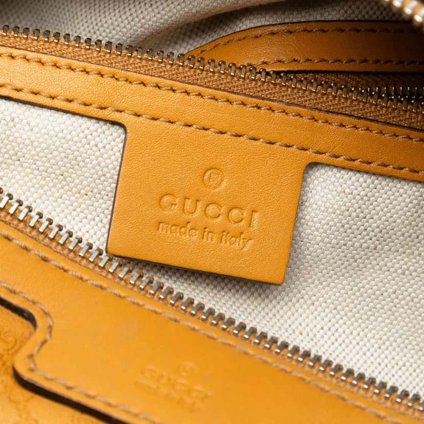 Gucci Small Microguccissima Joy Boston Bag Yellow Leather Very good condition - Box View