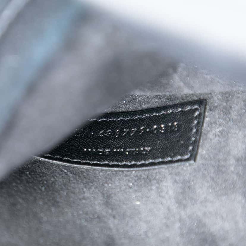 Saint Laurent Large Calfskin Monogram Sunset Crossbody Black Leather Good condition - Box View