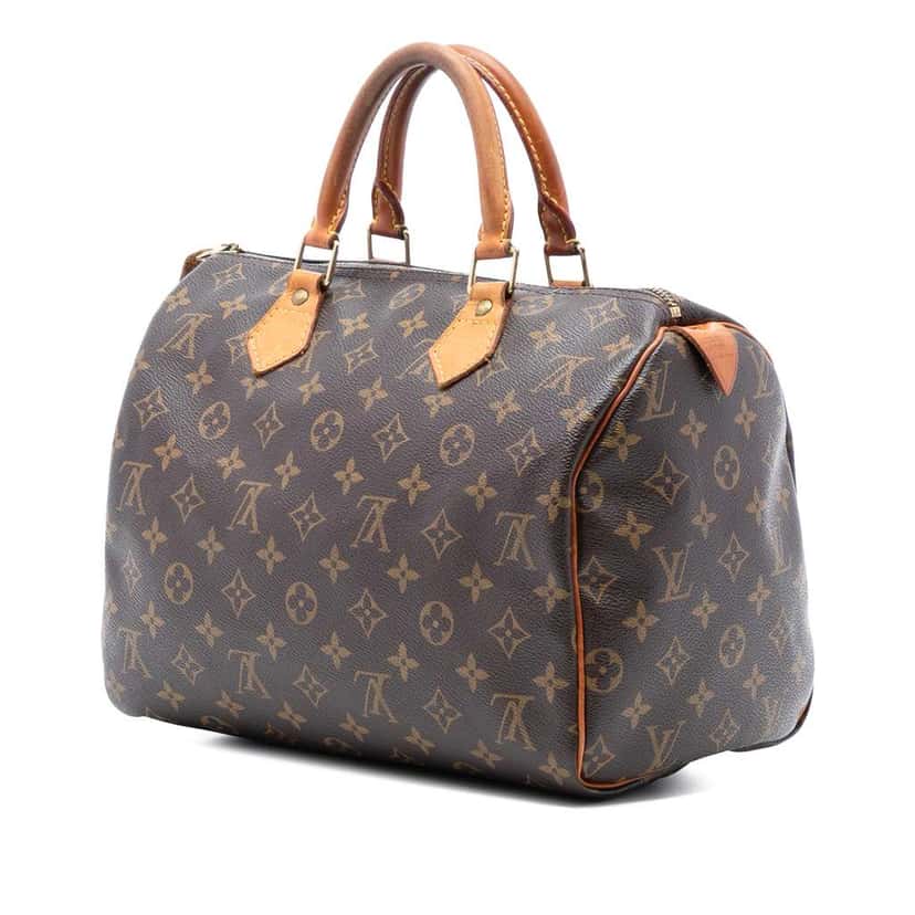 Louis Vuitton Monogram Speedy 30 Brown Good condition - Back View
