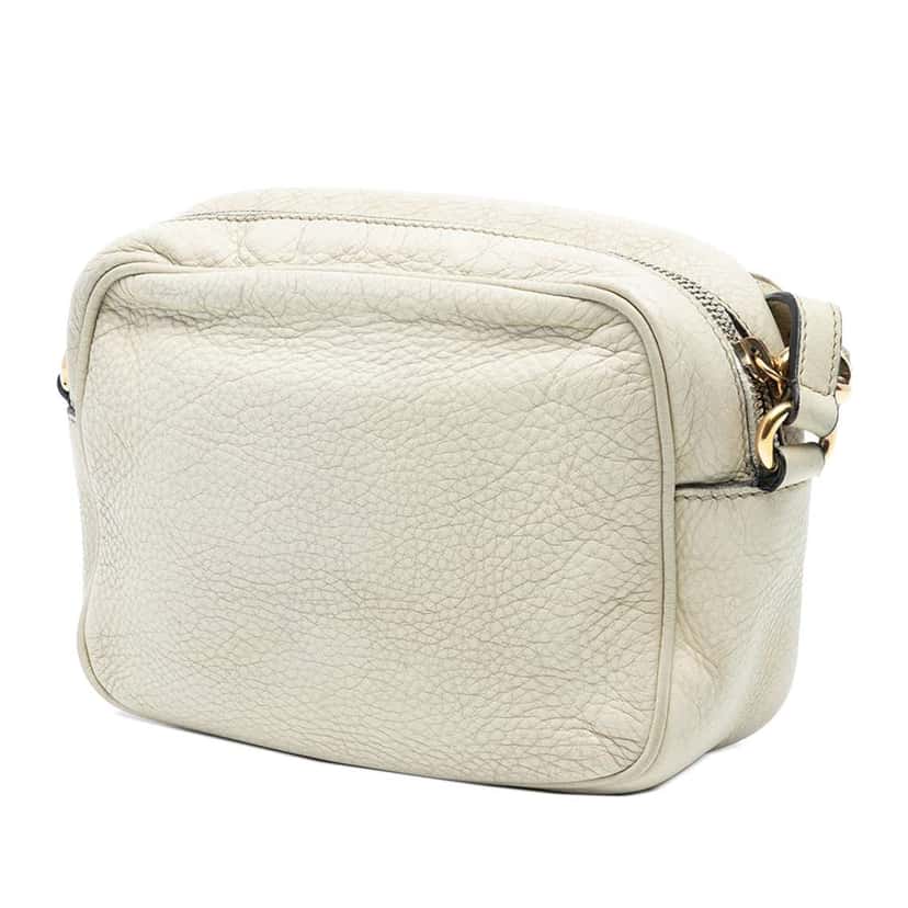 Gucci Leather Soho Disco Crossbody White Leather Very good condition - Back View