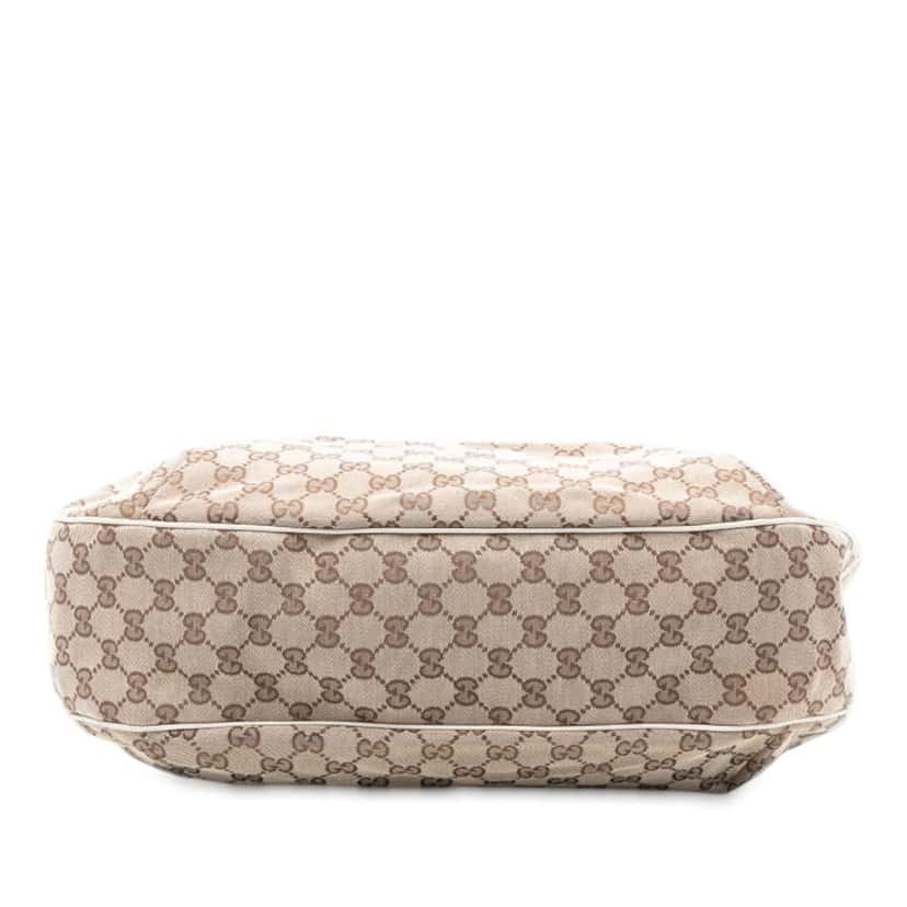 Gucci Large GG Canvas Web New Ladies Hobo Brown Canvas Good condition - Inside View
