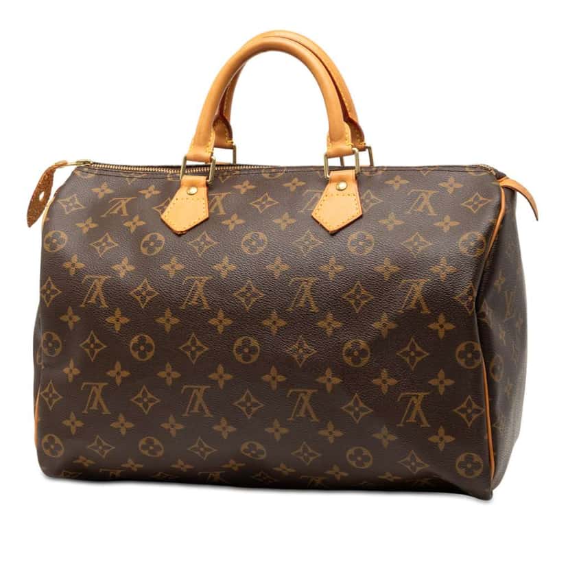 Louis Vuitton Monogram Speedy 35 Brown Fair condition - Back View