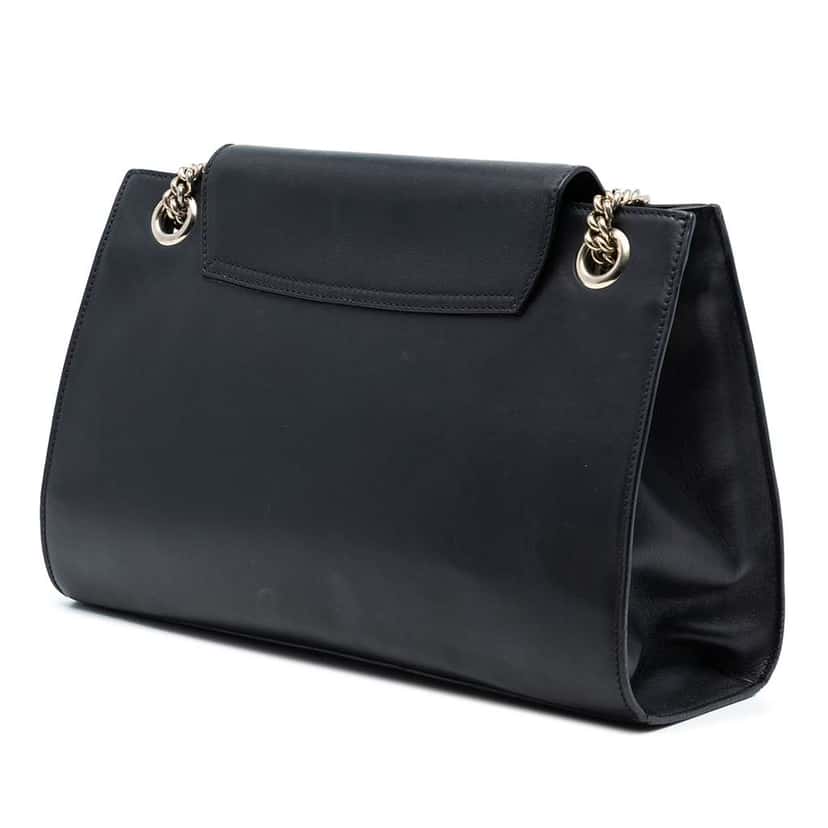 Gucci Large Leather Emily Shoulder Bag Black Leather Very good condition - Back View