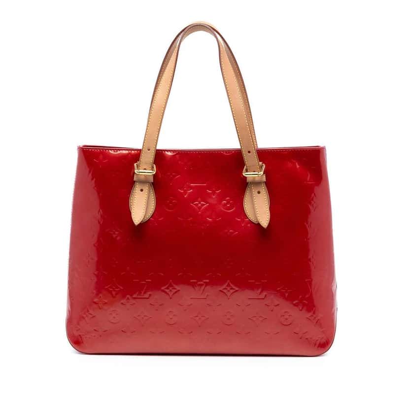 Louis Vuitton Monogram Vernis Brentwood Red Leather Good condition - Front View