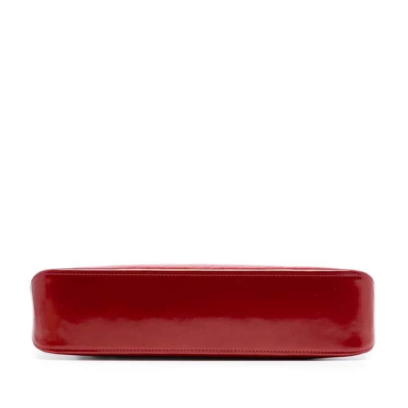 Louis Vuitton Monogram Vernis Brentwood Red Leather Good condition - Inside View