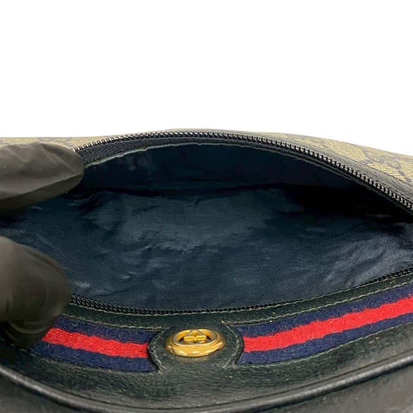 Gucci GG Supreme Web Crossbody Brown Canvas Very good condition - Box View