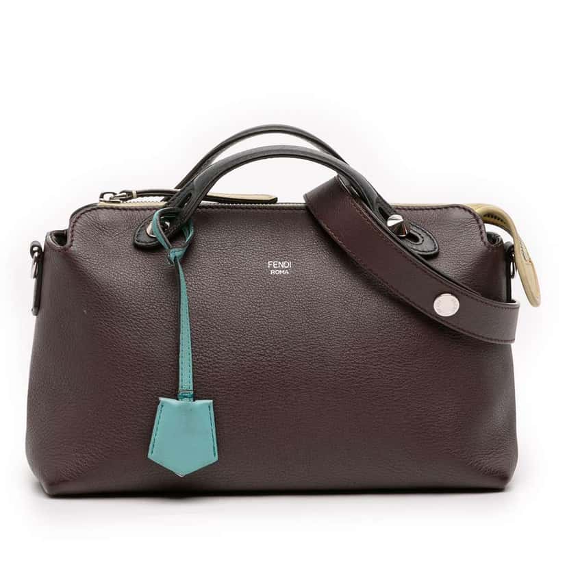 Fendi Medium Leather By The Way Satchel Brown Leather Fair condition - Front View