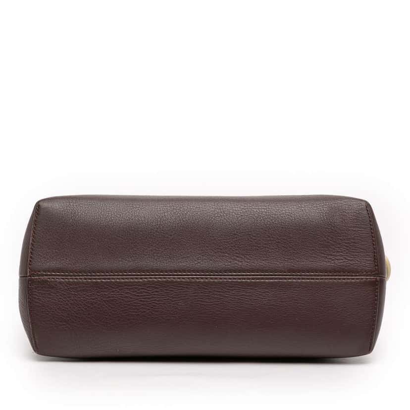 Fendi Medium Leather By The Way Satchel Brown Leather Fair condition - Inside View