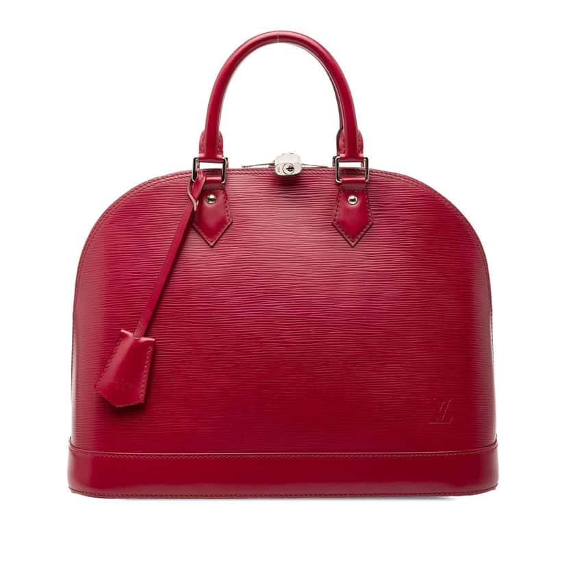 Louis Vuitton Epi Alma MM Red Leather Good condition - Front View
