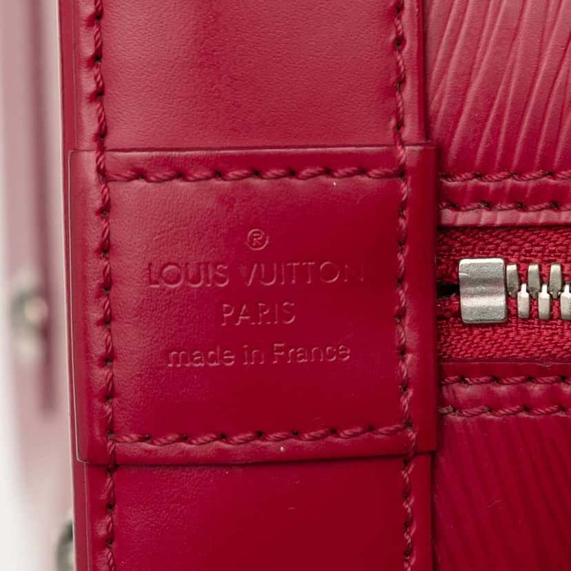 Louis Vuitton Epi Alma MM Red Leather Good condition - Box View