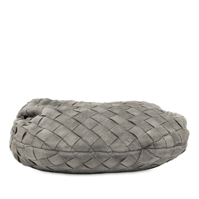 Bottega Veneta Mini Suede Intrecciato Jodie Grey Leather Good condition - Inside View