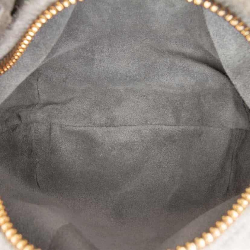 Bottega Veneta Mini Suede Intrecciato Jodie Grey Leather Good condition - Model View