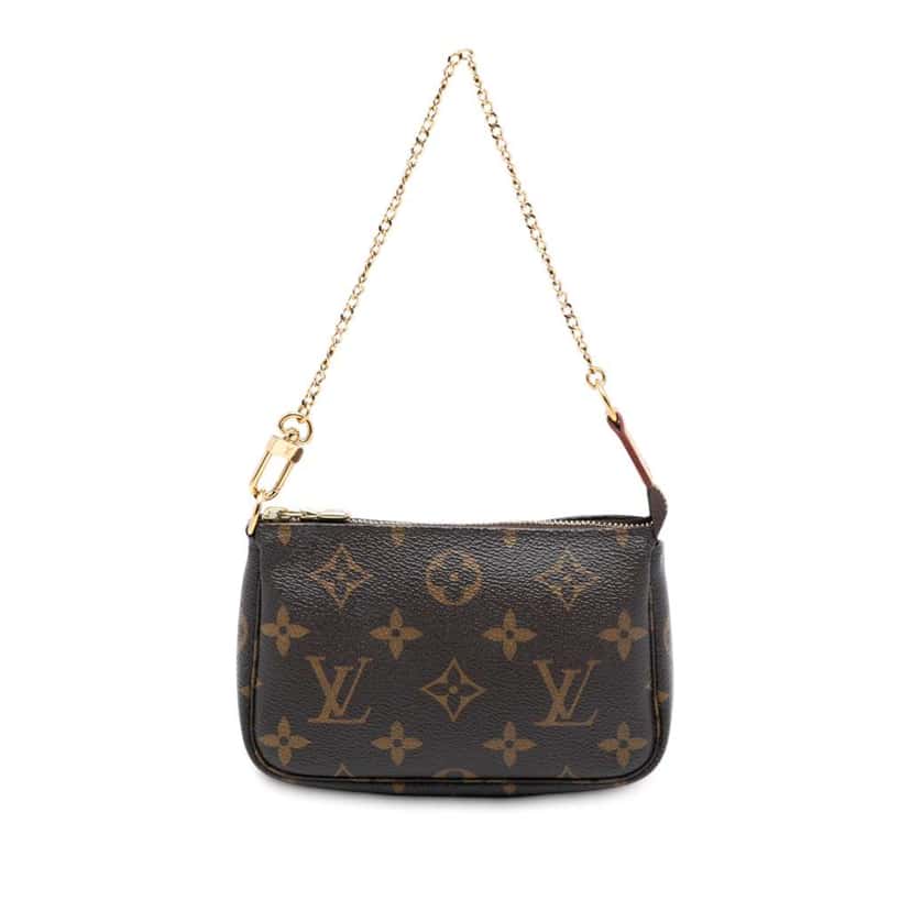 Louis Vuitton Monogram Mini Pochette Accessoires Brown Very good condition - Front View