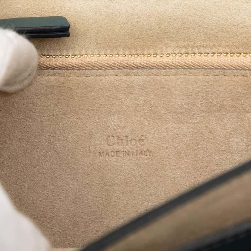 Chloé Medium Calfskin and Suede Faye Crossbody Blue Leather Very good condition - Box View