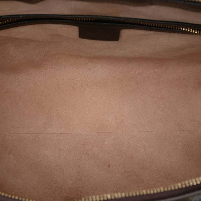 Gucci GG Supreme Ophidia Satchel Brown Canvas Very good condition - Model View