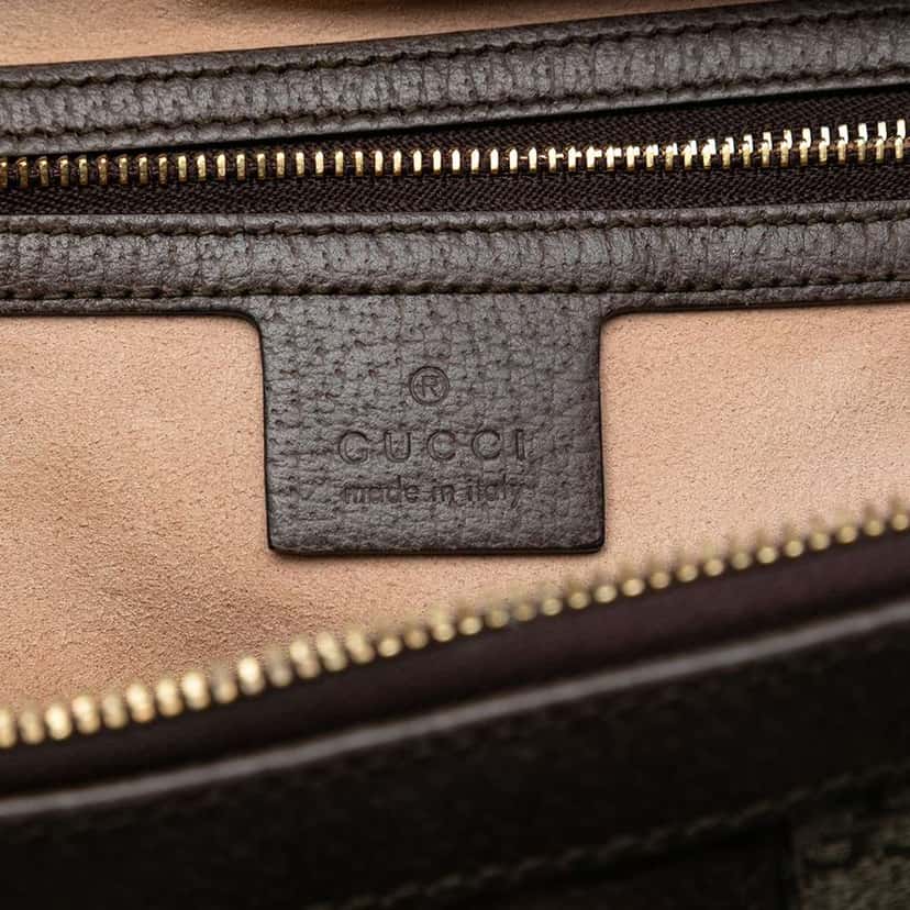 Gucci GG Supreme Ophidia Satchel Brown Canvas Very good condition - Box View
