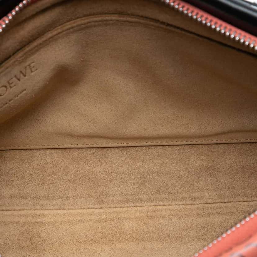 Loewe Small Repeat Anagram Leather Missy Satchel Orange Leather Very good condition - Model View