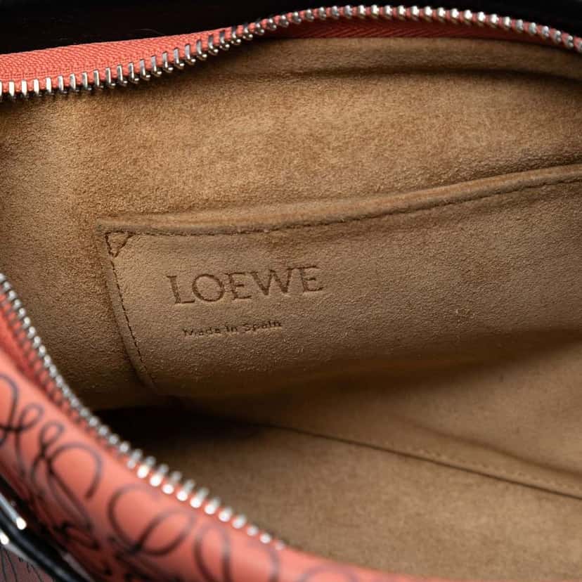 Loewe Small Repeat Anagram Leather Missy Satchel Orange Leather Very good condition - Box View