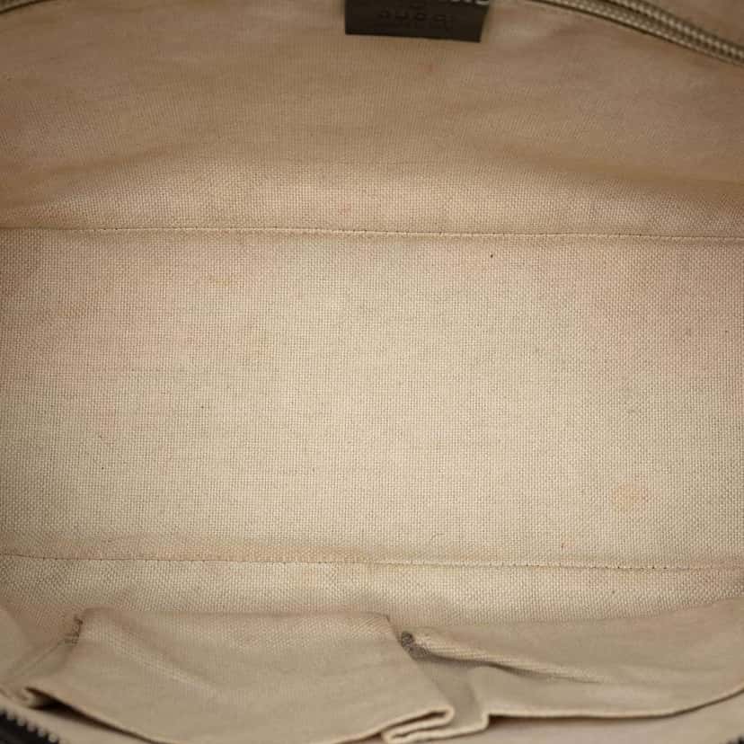 Gucci GG Supreme Satchel Brown Canvas Good condition - Model View