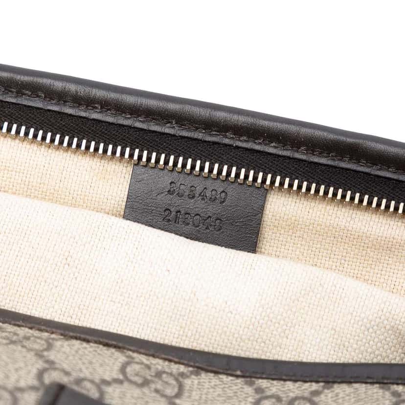 Gucci GG Supreme Satchel Brown Canvas Good condition - Box View