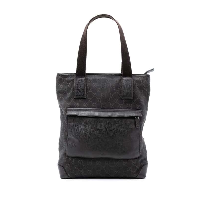 Gucci GG Denim Tote Brown Denim Very good condition - Front View