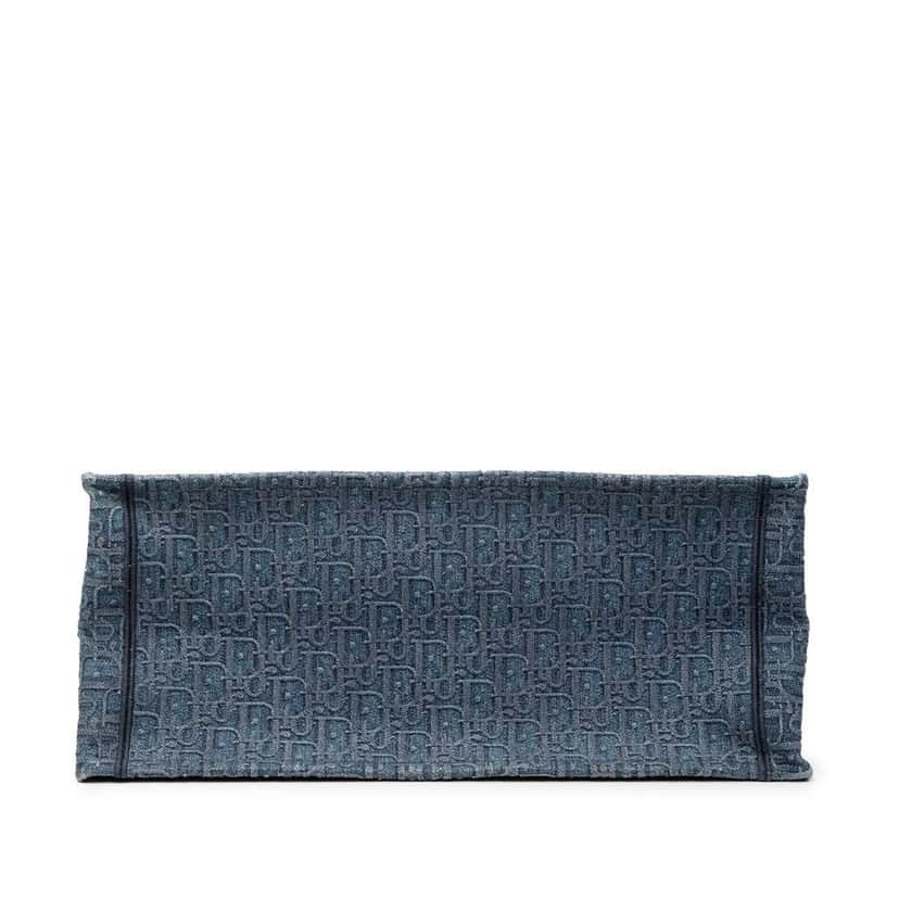 Dior Large Oblique Denim Book Tote Blue Denim Very good condition - Inside View