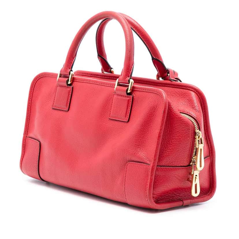 Loewe Goatskin Amazona 28 Red Leather Good condition - Back View