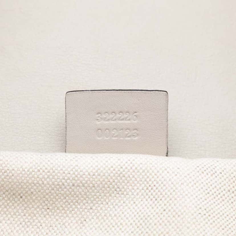 Gucci Medium Guccissima Emily Satchel White Leather Good condition - Box View