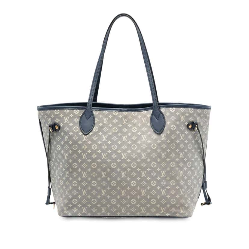 Louis Vuitton Monogram Idylle Neverfull MM Grey Canvas Good condition - Front View