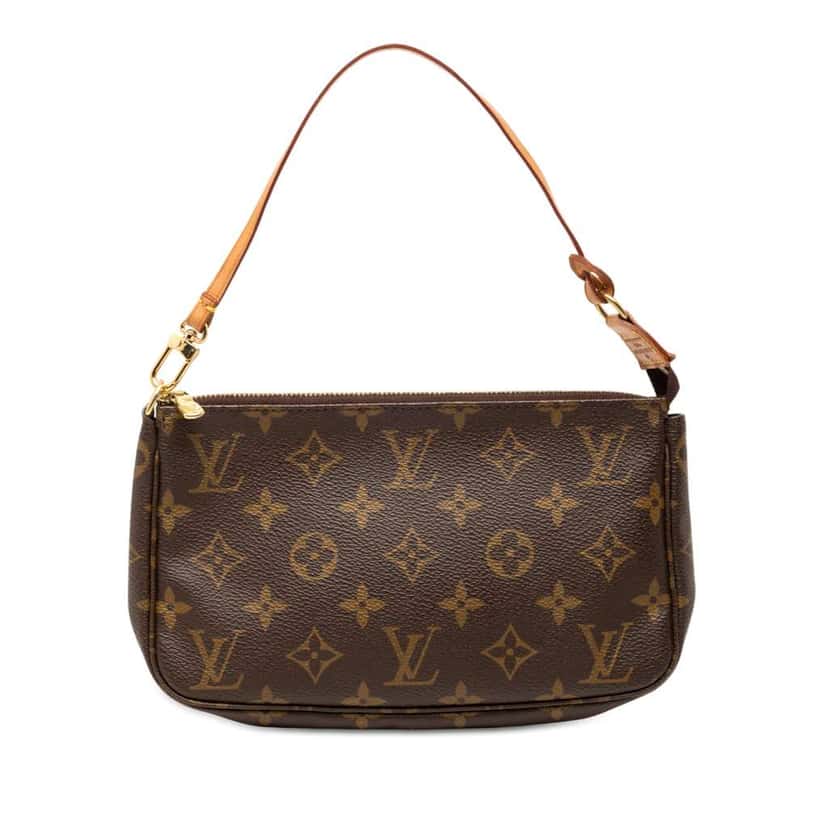 Louis Vuitton Monogram Pochette Accessoires Brown Fair condition - Front View