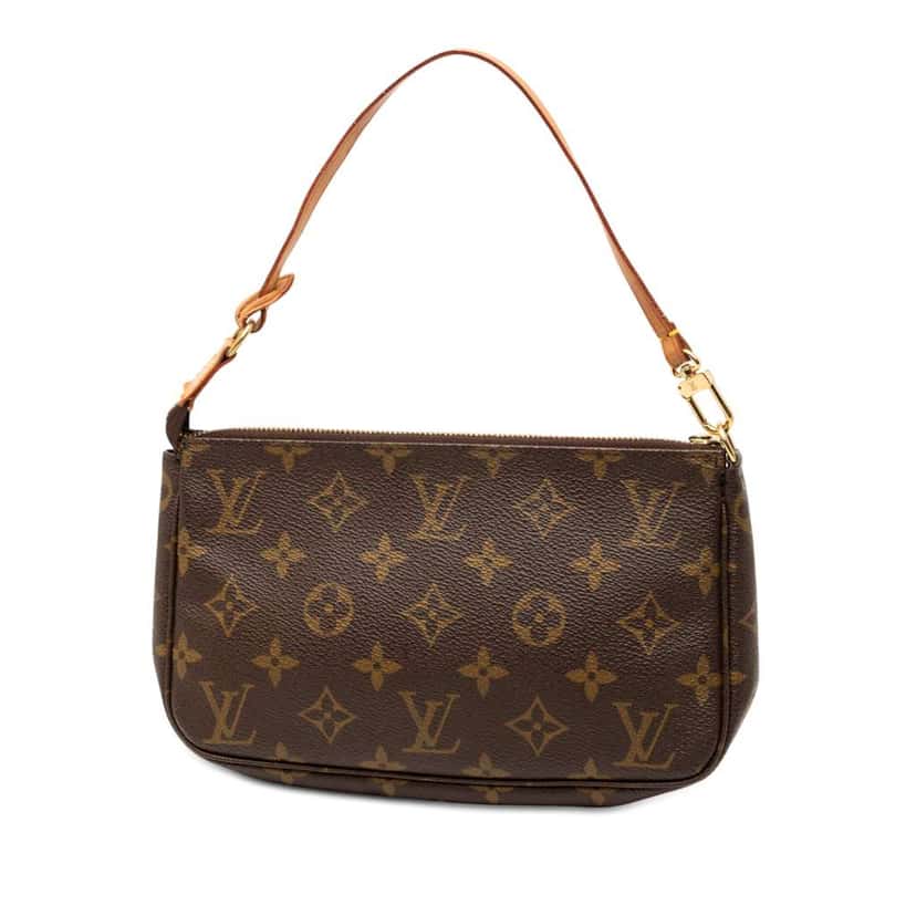 Louis Vuitton Monogram Pochette Accessoires Brown Fair condition - Back View