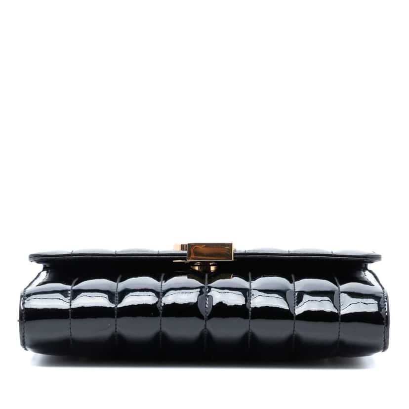 Saint Laurent Medium Patent Vicky Crossbody Black Leather Very good condition - Inside View